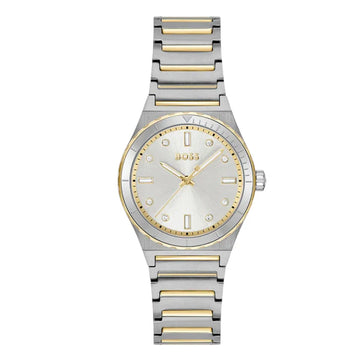 Hugo Boss Candor Sport Two-Tone Stainless Steel Silver Dial Quartz Watch for Ladies - 1502790