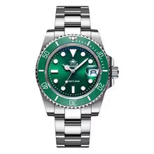 Pagani Design Silver Stainless Steel Green Dial Automatic Watch for Gents - PD1661