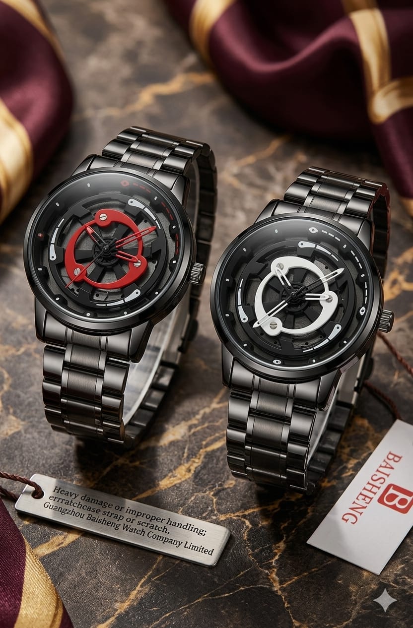 SVJ Men's High end Watch 3D Rotating Anime Modified Watch